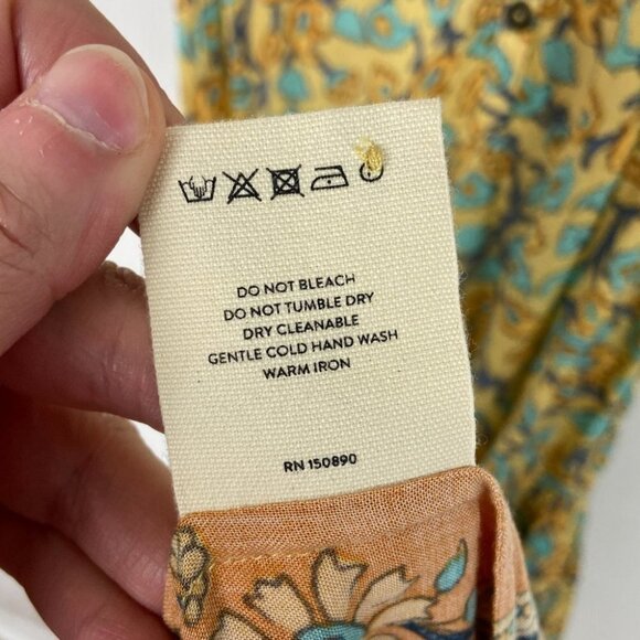 SPELL and The Gypsy Collective Delirium‎ Maxi Dress Gold Size XXS Romantic Boho - Picture 12 of 15